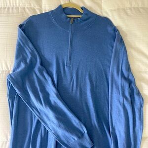 Vineyard Vines Blue Quarter Zip Sweater